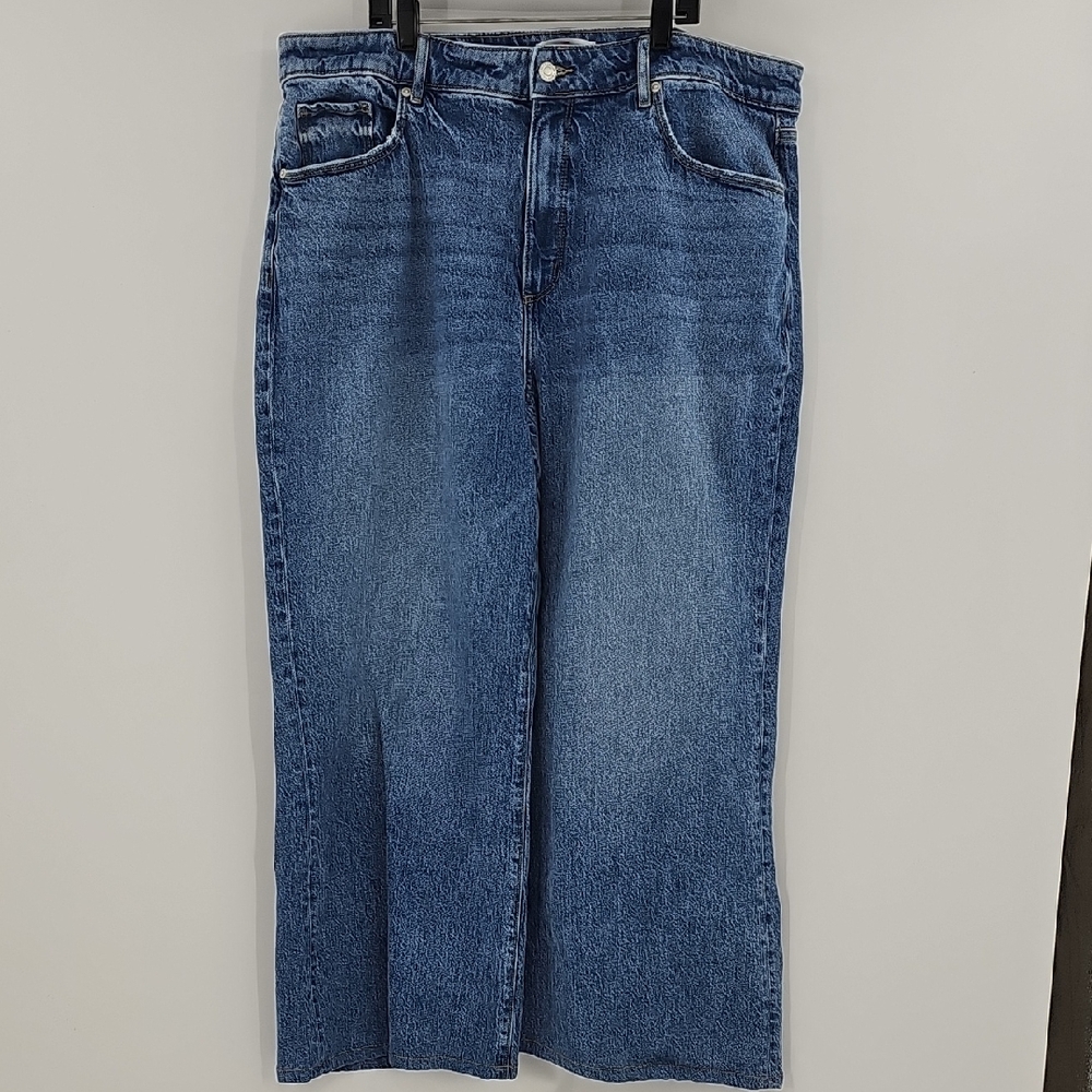 Made & Loved Loft Blue Wide-Leg Jeans Size 33/16